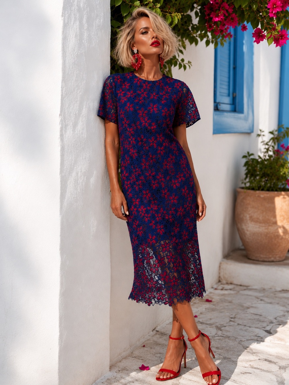 TUCKERNUCK x POMANDER PLACE Midnight Floral Lace Seraphina Dress Size M